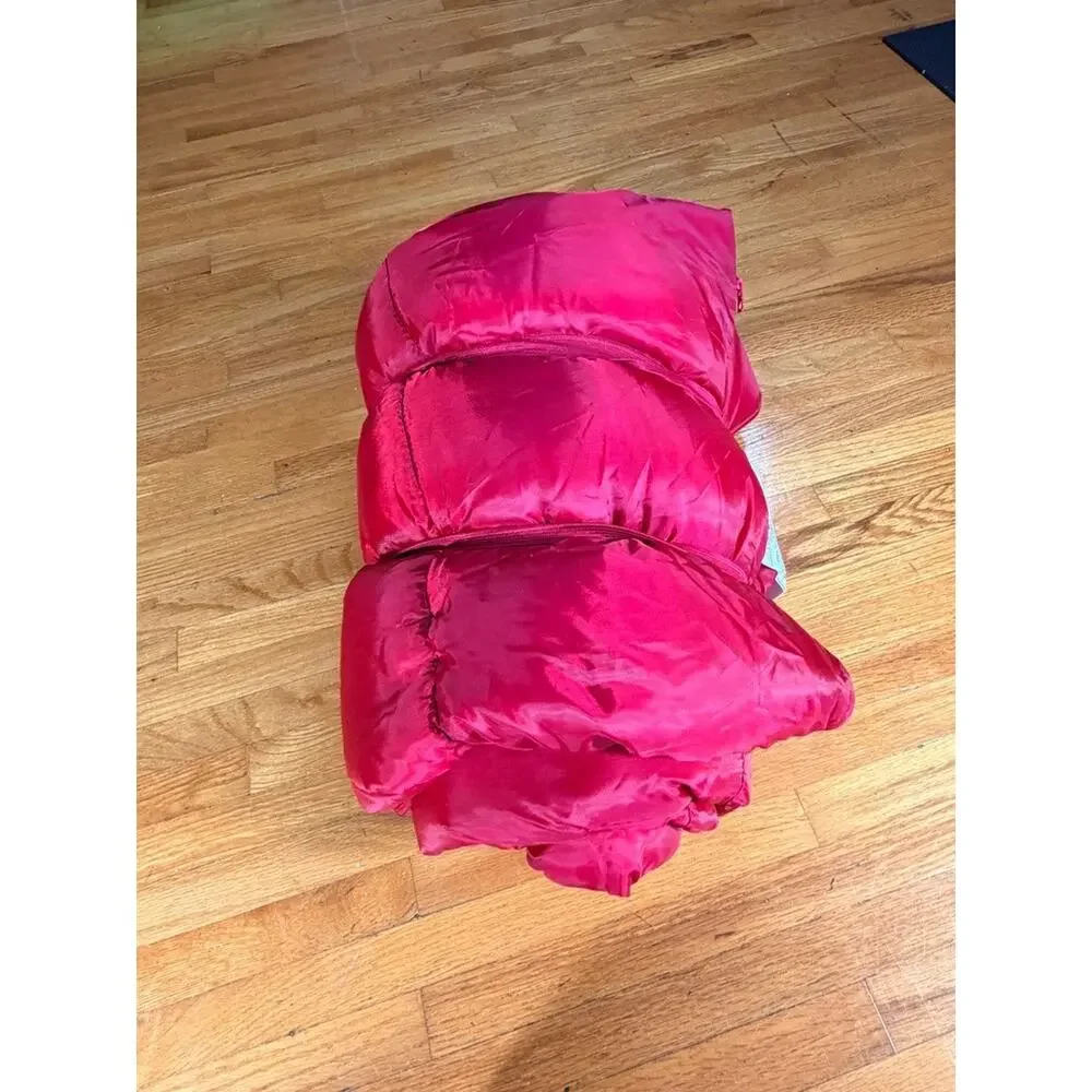 Ozark Trail 50 Degree Warm Weather Sleeping Bag 33 x 75 inches Red & Gray